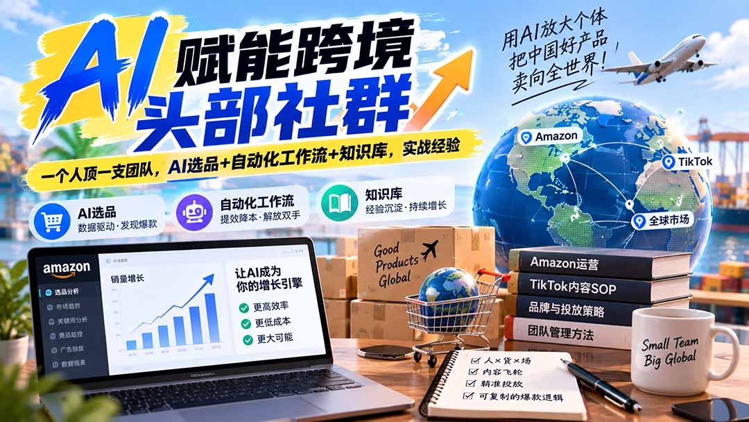 跨境爆款SOP系统课内容飞轮人货场精准投放教程