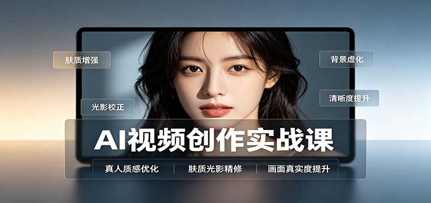 AI视频创作实战课 面部优化情绪调整附实用资料