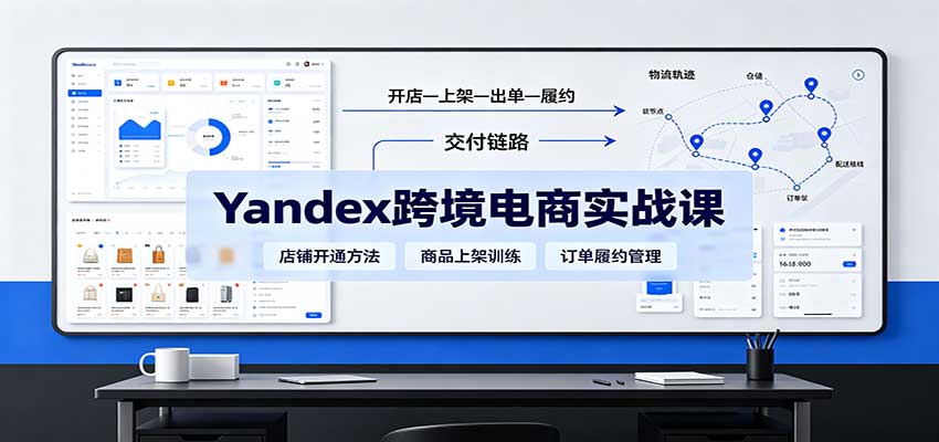 yandex跨境电商实战课：从入门到店铺搭建全流程