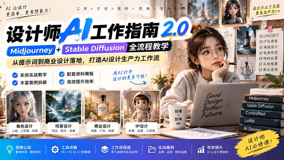 设计师AI工作指南2.0提升设计效率的实用课程