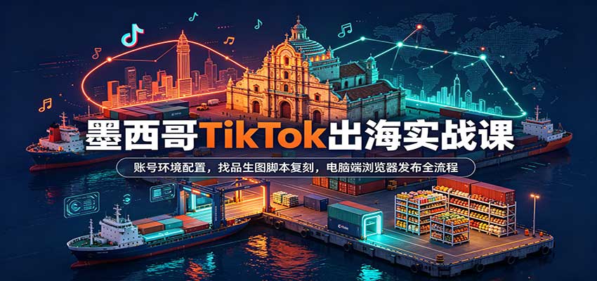 墨西哥TikTok出海实操课程跨境运营全流程教学