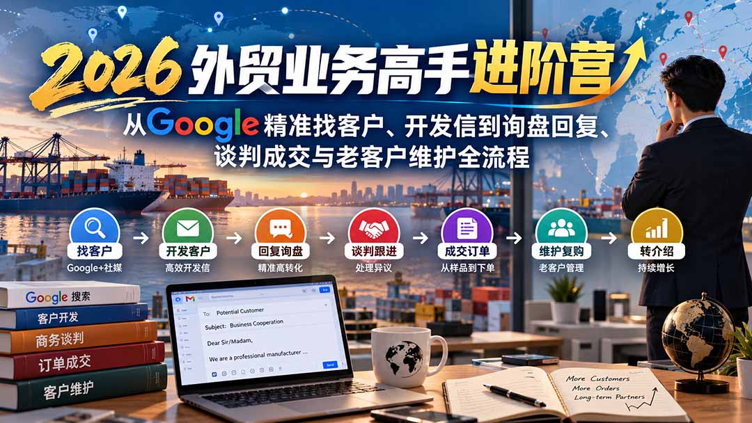 2026外贸业务高手进阶营全流程实战提升课程