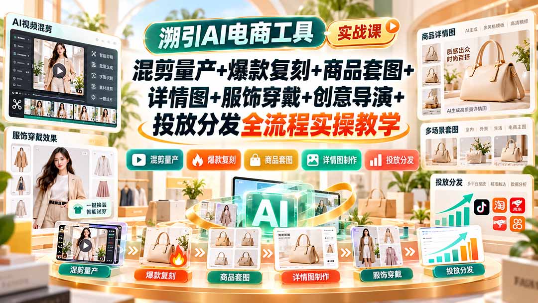 溯引AI电商工具实战课电商内容生产全流程实操教学