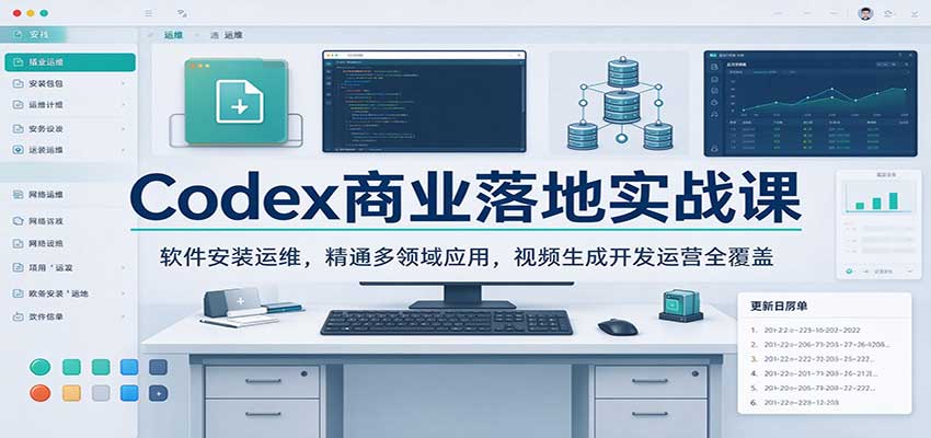 Codex商业落地实战课：多领域AI工具实操教程
