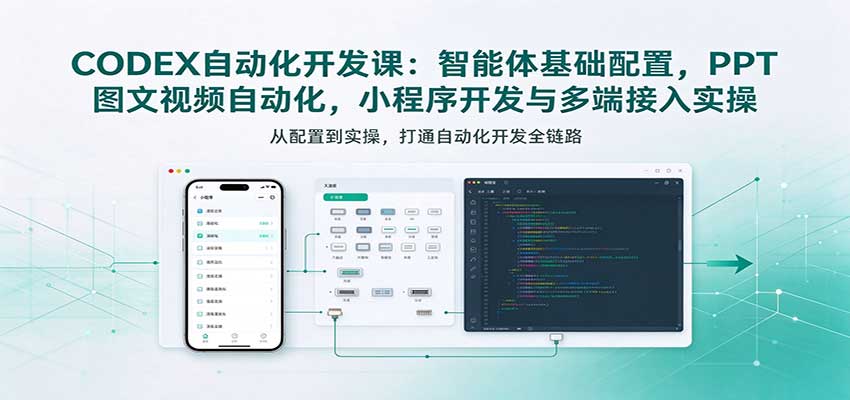 2026版CODEX自动化开发课智能体实操落地教学