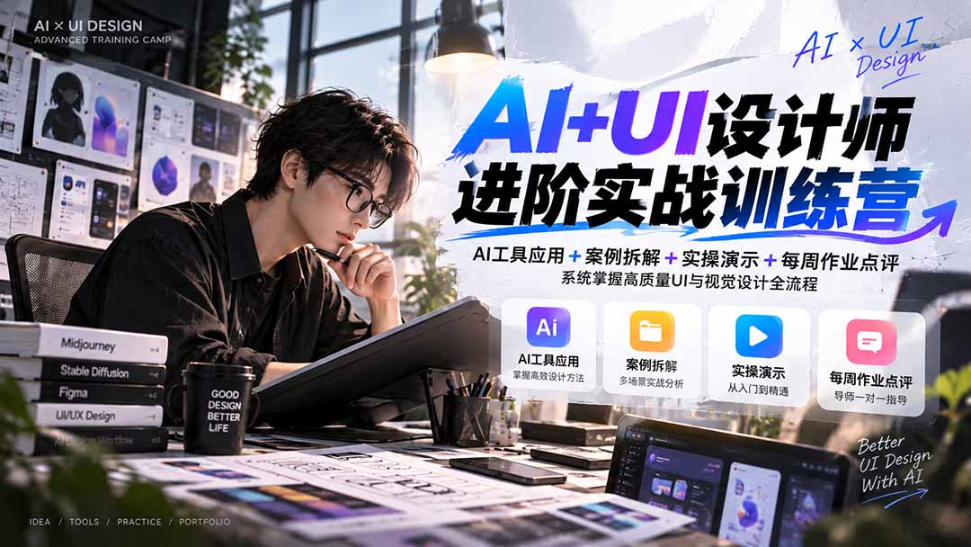 AI+UI设计师进阶训练营第4期AI工具应用与实操提升