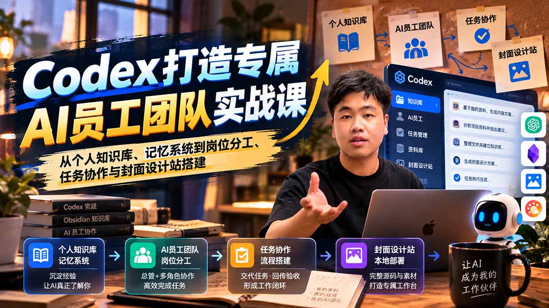 Codex打造专属AI员工团队实战课实操教程