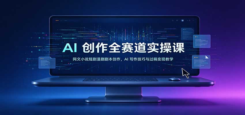 AI创作全赛道实操课网文短剧漫剧剧本创作教学