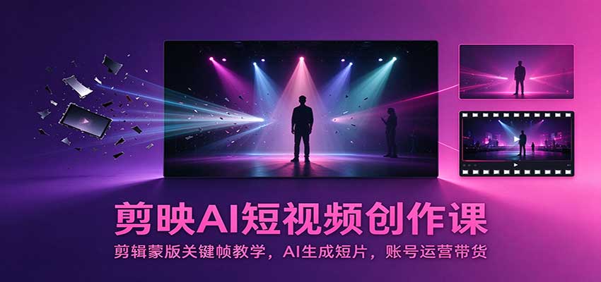 剪映AI短视频创作全攻略含剪映实操与AI视频教学