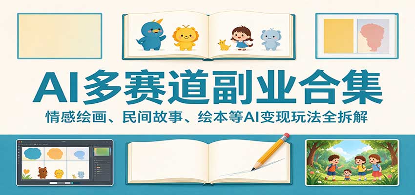 AI多赛道内容创作变现玩法全拆解课程