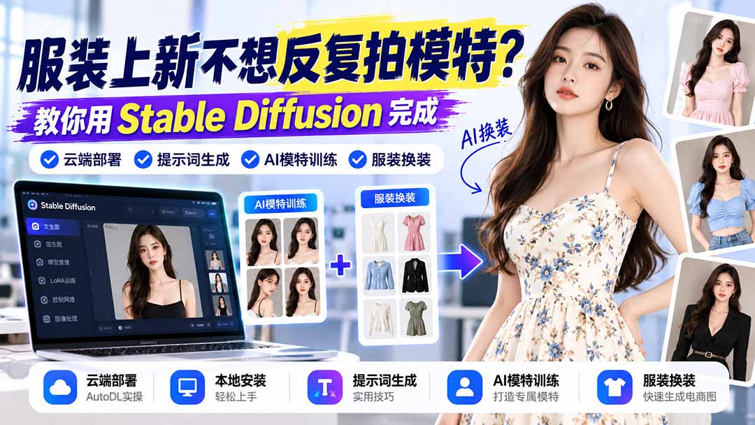StableDiffusionAI模特换装电商图片制作实用方法