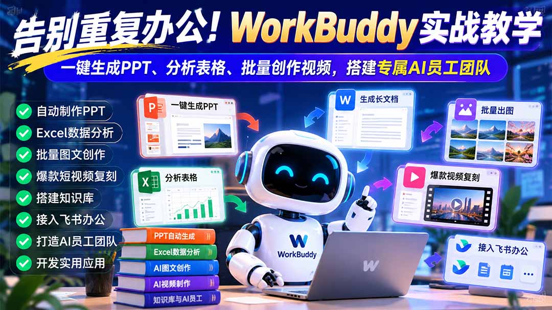WorkBuddy实战教学掌握高效办公自动化实用技巧