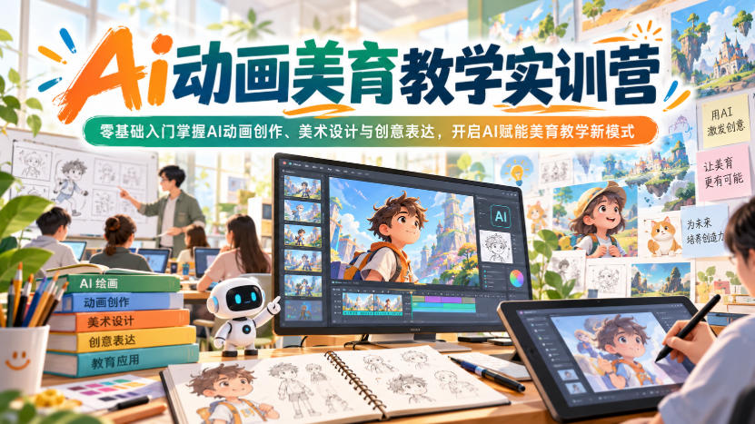 AI动画美育教学实训营入门课程介绍